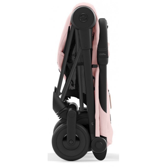 Cybex Coya Peach Pink frame matt black stroller