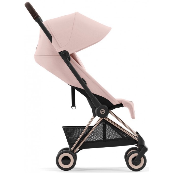 Cybex Coya Peach Pink frame rosegold stroller