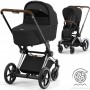Коляска Cybex e-Priam 2 в 1 Sepia Black шасси Chrome Brown с электроприводом