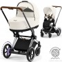 Коляска Cybex e-Priam 2 в 1 Off White шасси Chrome Brown с электроприводом