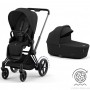 Коляска Cybex e-Priam 2 в 1 Sepia Black шасси Matt Black с электроприводом