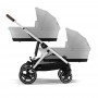 Cybex Gazelle S 2 in 1 Lava Grey stroller for twins
