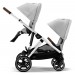 Stroller for twins Cybex Gazelle S Silver Lava Grey