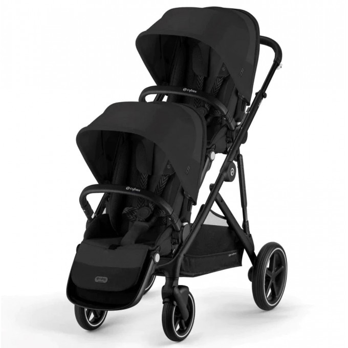 Stroller for twins Cybex Gazelle S Moon Black