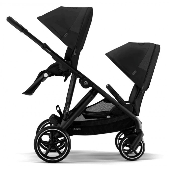 Stroller for twins Cybex Gazelle S 2 in 1 Moon Black