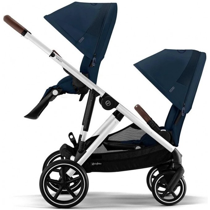 Stroller for twins Cybex Gazelle S Ocean Blue