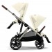 Stroller for twins Cybex Gazelle S Seashell Beige