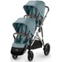 Cybex Gazelle S Sky Blue коляска для двойни
