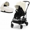 Коляска Cybex Melio 2 в 1 Carbon Canvas White (люлька модель 2024 р)