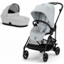 Stroller Cybex Melio 2 in 1 Carbon Fog Grey (carrycot model 2024 year)