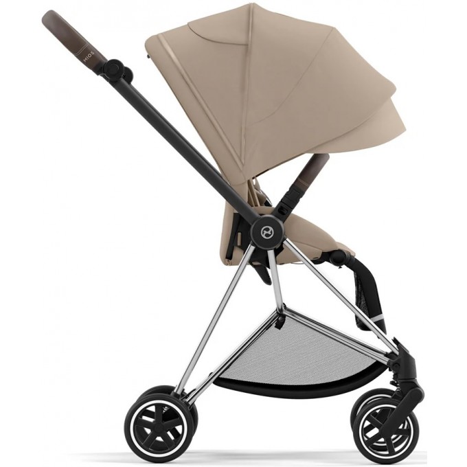 Прогулянкова коляска Cybex Mios 4.0 Cozy Beige шасі Chrome Brown