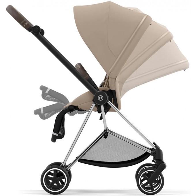 Прогулянкова коляска Cybex Mios 4.0 Cozy Beige шасі Chrome Brown