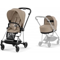 Cybex Mios 4.0 коляска 2 в 1 Cozy Beige шасси Chrome Black