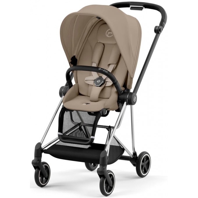 Cybex Mios 4.0 stroller 2 in 1 Cozy Beige chassis Chrome Black