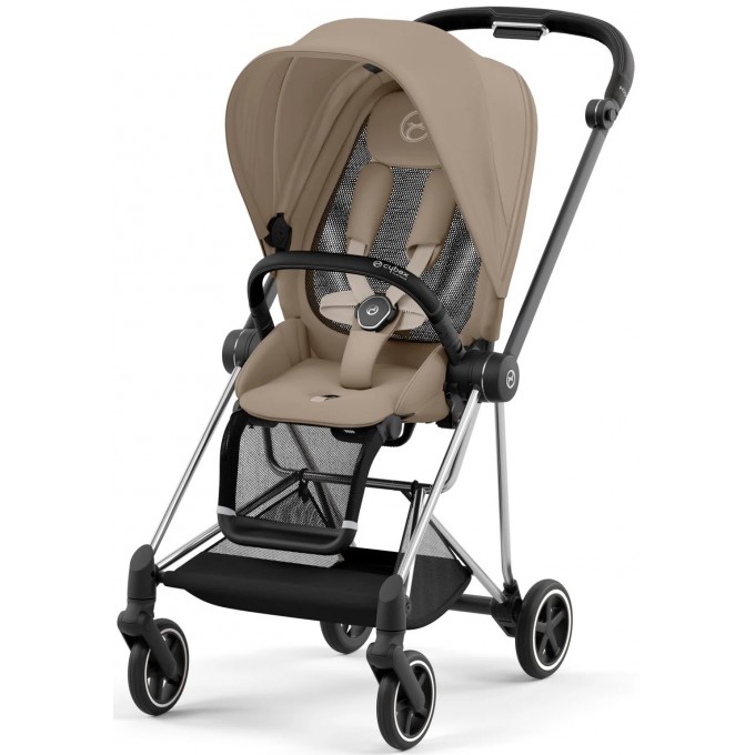 Cybex Mios 4.0 stroller 2 in 1 Cozy Beige chassis Chrome Black