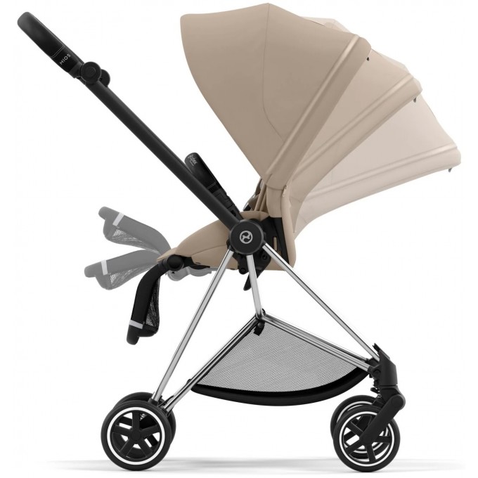 Cybex Mios 4.0 коляска 2 в 1 Cozy Beige шасси Chrome Black