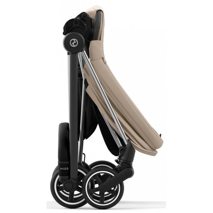 Cybex Mios 4.0 коляска 2 в 1 Cozy Beige шасси Chrome Black