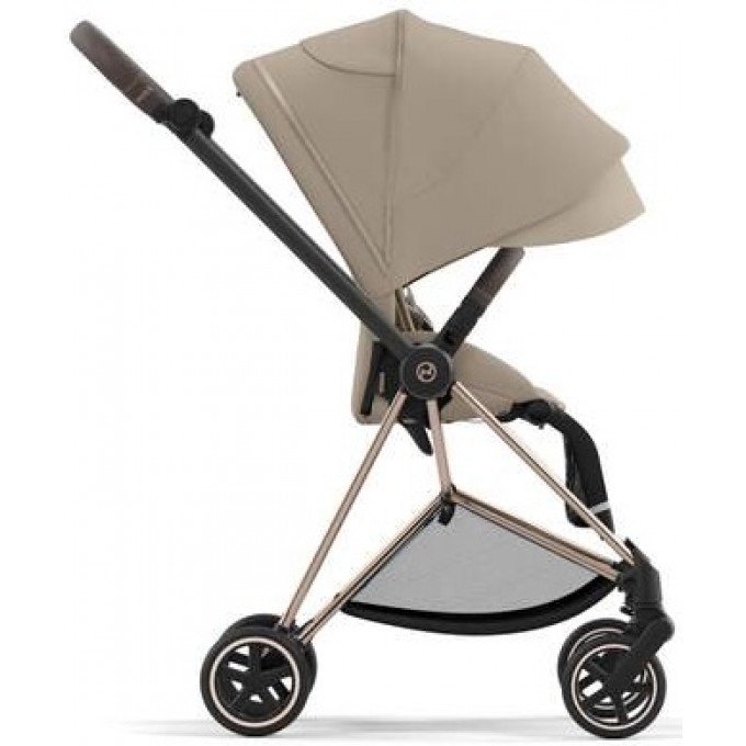 Прогулянкова коляска Cybex Mios 4.0 Cozy Beige шасі Rosegold