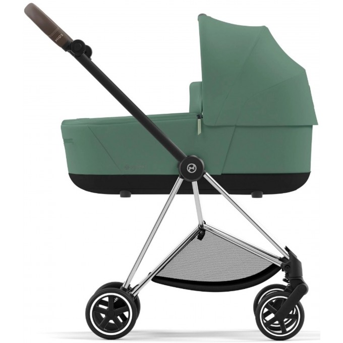 Cybex Mios 4.0 stroller 2 in 1 Leaf Green chassis Chrome Brown