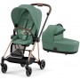 Cybex Mios 4.0 коляска 2 в 1 Leaf Green шасси Rose Gold