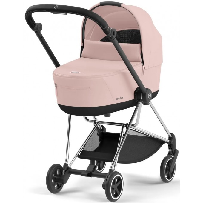 Cybex Mios 4.0 stroller 2 in 1 Peach Pink chassis Chrome Black