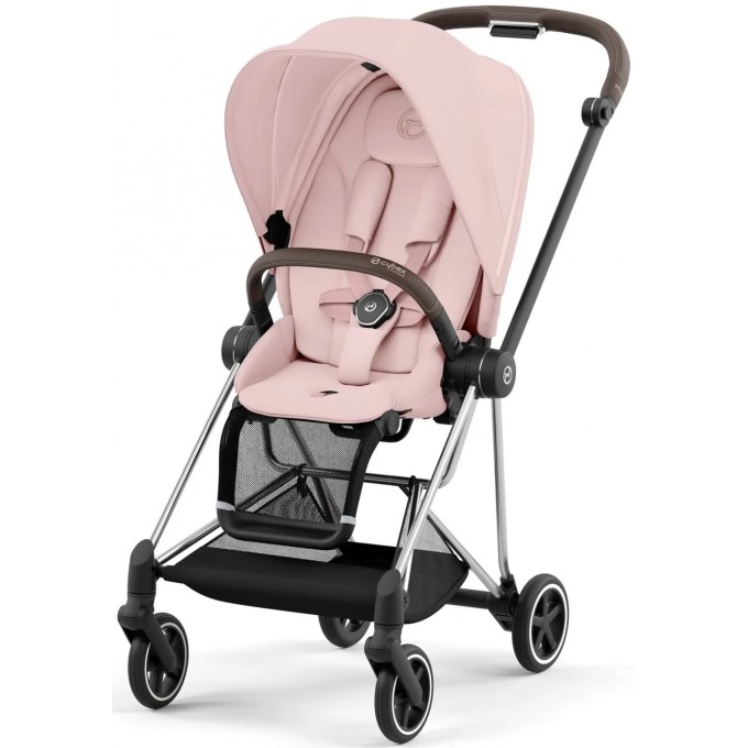 Stroller Cybex Mios 4.0 Peach Pink chassis Chrome Brown