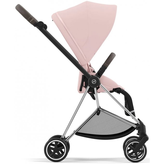 Прогулянкова коляска Cybex Mios 4.0 Peach Pink шасі Chrome Brown