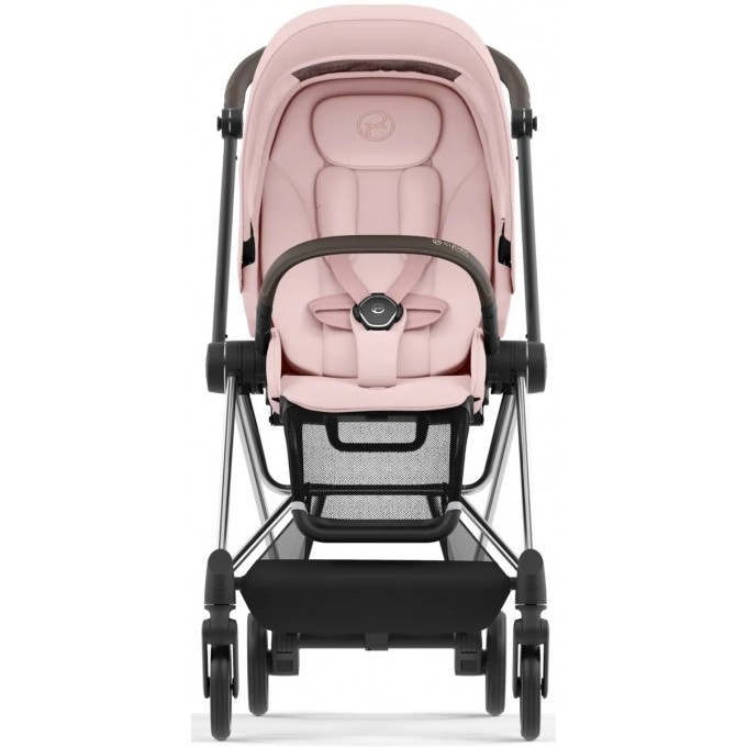 Прогулянкова коляска Cybex Mios 4.0 Peach Pink шасі Chrome Brown