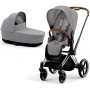 Cybex Priam 4.0 коляска 2 в 1 Plus Manhattan Grey шасі Chrome Brown