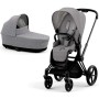 Cybex Priam 4.0 коляска 2 в 1 Plus Manhattan Grey шасі Matt Black