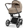 Cybex Priam 4.0 люлька Cozy Beige + шасі Chrome Brown