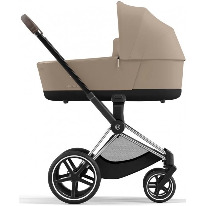 Cybex Priam 4.0 люлька Cozy Beige + шасси Chrome Brown