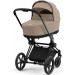 Cybex Priam 4.0 коляска 3 в 1 Cozy Beige шасі Matt Black