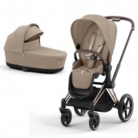 Cybex Priam 4.0 stroller 2 in 1 Cozy Beige chassis Rosegold