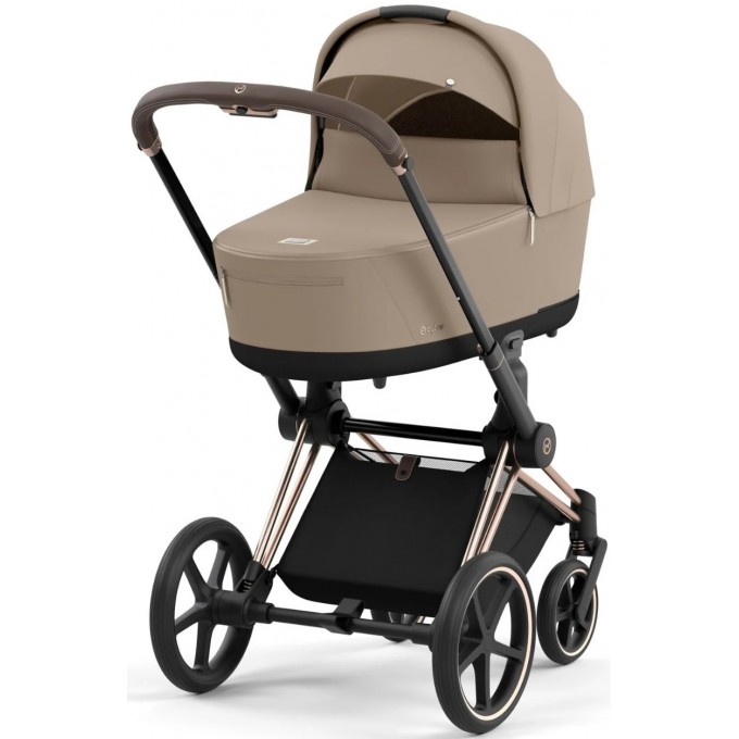 Cybex Priam 4.0 carrycot Cozy Beige + chassis Rosegold