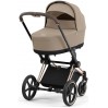 Cybex Priam 4.0 carrycot Cozy Beige + chassis Rosegold