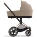 Cybex Priam 4.0 carrycot Cozy Beige + chassis Rosegold