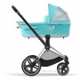 Cybex Priam Jeremy Scott Car 4.0 carrycot + chassis Chrome black