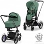 Коляска Cybex e-Priam 2 в 1 Leaf Green шасі Chrome Black з електроприводом