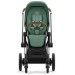 Stroller Cybex e-Priam 2 in 1 Leaf Green chassis Chrome Brown