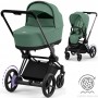 Stroller Cybex e-Priam 2 in 1 Leaf Green chassis Matt Black with electric drive