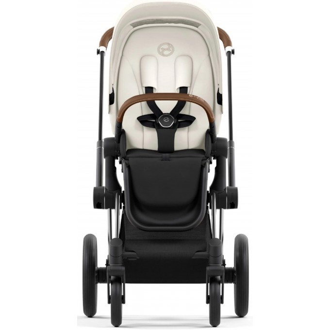 Cybex Priam 4.0 stroller 2 in 1 Off White chassis Chrome Brown
