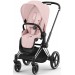 Cybex Priam 4.0 stroller 2 in 1 Peach Pink chassis Chrome Black