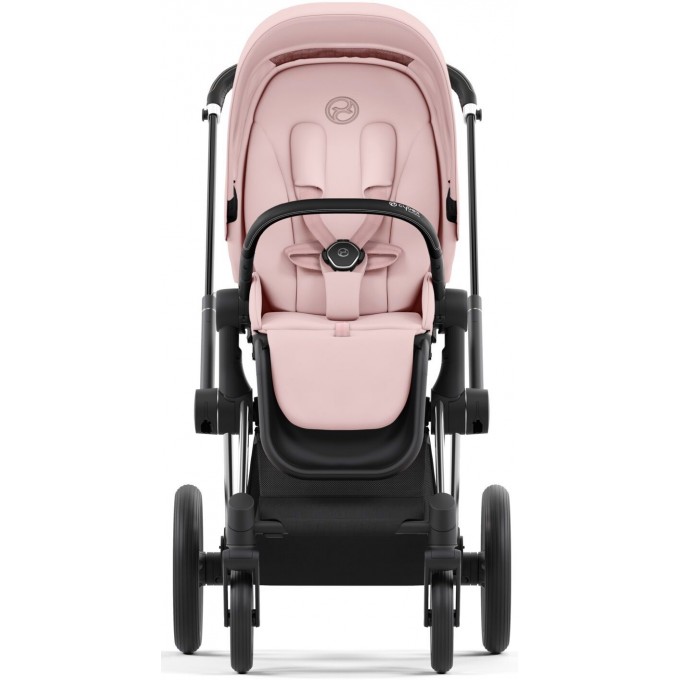 Cybex Priam 4.0 stroller 2 in 1 Peach Pink chassis Chrome Black