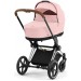 Cybex Priam 4.0 stroller 2 in 1 Peach Pink chassis Chrome Brown