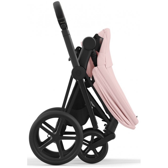 Cybex Priam 4.0 stroller 3 in 1 Peach Pink chassis Matt Black