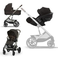 Коляска Cybex Balios S Lux 3 в 1 Chocolate Brown автокрісло Cloud G black