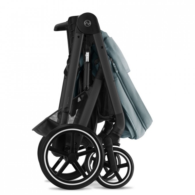 Stroller Cybex Balios S Lux 2 in 1 Sky Blue chassis black