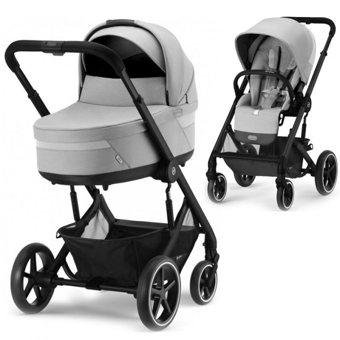 Stroller Cybex Balios S Lux 2 in 1 Lava Grey chassis black