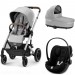Stroller Cybex Balios S Lux 3 in 1 Stone Grey car seat Cloud G Magic Black
